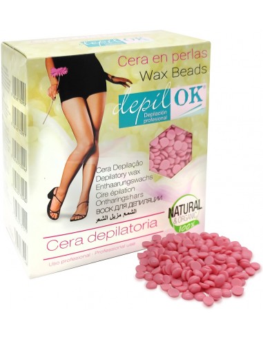 Ceara traditionala elastica Titan roz perle Depilok 1 Kg