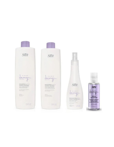 Set MARE - SIMPLY BLOND Shot - intretinere par bond (sampon 1L + masca 1L + leave-in 150ml + ulei 100 ml)