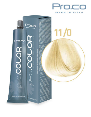 Vopsea de par profesionala PRO.COLOR 100 ml - Pro.Co - 11/0 BLOND SUPER DESCHIS