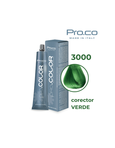 Vopsea de par profesionala PRO.COLOR 100 ml - CORECTOR VERDE