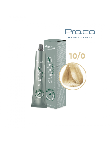 Vopsea de par profesionala fara amoniac SUPERB.COLOR 100 ml - Pro.Co - 10/0  BLOND PLATINAT