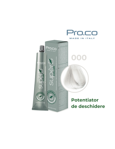 Vopsea de par profesionala fara amoniac SUPERB.COLOR 100 ml, Pro.Co 000, Potentiator de deschidere