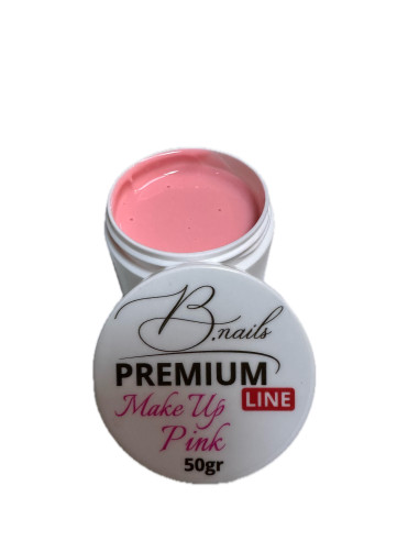 Gel unghii 3 in 1 autonivelant MAKE UP PINK Premium B.nails 50g